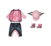 Baby Born Conjunto de equitación con Pantalones, Camiseta, Botas y Casco para muñecas de 43 cm