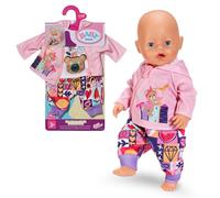 BABY born Conjunto de recién Nacido - Camisa de Manga Larga, pantalón y Chaqueta con Orejas de Peluche - Accesorios muñecas - Ropa Adecuada para muñecas de 43 cm