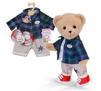 BABY born Conjunto Teddy con Chaqueta, pantalón y Zapatos 43 cm | Chaqueta, camiseta, pantalón y zapatos, conjunto completo, para Teddy y muñecas de 43 cm