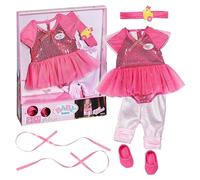 Baby born Deluxe Conjunto de Bailarina 834176 - Accesorios para muñecas de hasta 43cm - Incluye Tutú, leggings, zapatos y diadema - Edad: 3+ años
