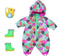 Baby Born Deluxe Diversión Exterior 43 cm - para Niños de 3 Años en Adelante - Fácil para Manos Pequeñas - Incluye Mameluco, Botas de Agua y Regadera