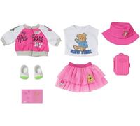 BABY born Deluxe Ropa de Viaje para muñeca con Gorro, Zapatos, Pasaporte y Maleta para muñecas de 43 cm, 836316 Zapf Creation
