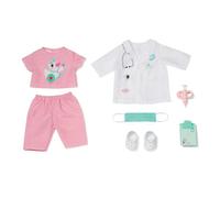 Baby Born Disfraz de médico para muñecas de 43 cm con Bata de médico, Pantalones, Camiseta, Protector bucal y Accesorios, Compatible con Click & Play Hand