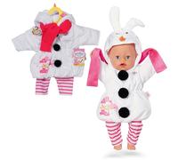 BABY born Disfraz de muñeco de Nieve 43 cm con Bufanda | Mono, leggings, bufanda, para muñecas de 43 cm