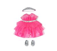 Baby Born Disfraz de Princesa con Vestido Rosa, Tiara y Zapatos Plateados para muñecas de 43 cm
