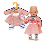 BABY born Dress Jungle with Striped Leggings, Cute Outfit for 36cm Dolls, 838129