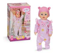 Baby born Emily Camina Conmigo 43 cm muñeca con Sonido | Función electrónica de caminar y sonidos, pelele rosa y gorrito, a partir de 3 años