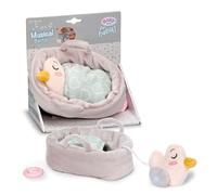 Baby born for Babies Caja Musical Berta 18 cm, Suave Berta en cestita con módulo Musical extraíble, Lavable