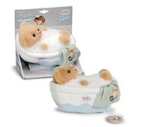 Baby Born for Babies Caja Musical Osito 18 cm, Osito de Peluche en bañera con módulo Musical extraíble, Lavable