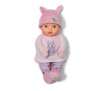 BABY born for Babies Sweetie Pink, Weiche 30 cm Puppe mit pinkem Stoffkörper und integrierter Rassel, 838730 Zapf Creation