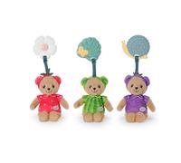 BABY Born for Babies Teddy Beeren 18 cm, 3 surtidos, fresa, melón, uva, sonajero y papel arrugado, mordedor lavable