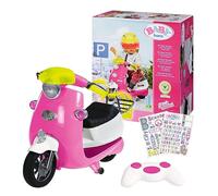 BABY born Glam Scooter Teledirigido para muñecas 43 cm, Para manos pequeñas, Promueve la empatía y las habilidades sociales, Edad a partir de 3 años, Incluye dos hojas de pegatinas