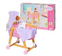 BABY born Good Night - Cuna para muñecas de 43 cm, Promueve la empatía y las habilidades sociales, Edad a partir de 3 años, Incluye ropa de cama, carrusel y dosel