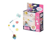 BABY born Happy Birthday - Chupete Mágico Interactivo 43 cm, Para niños mayores de 3 años, Muñeca que Abre y Cierra los Ojos, Incluye Chupete y Chupetero de Colores