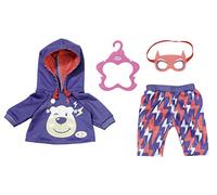 BABY born Happy Birthday - Conjunto de Invitado para Muñecas 43 cm, Para Manos Pequeñas, Promueve la Empatía y Las Habilidades Sociales, Edad 3+, Con Sudadera, Pantalones y Máscara