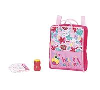 BABY born Holiday - Mochila Cambiador, Para Manos pequeñas, Promueve la Empatía y Las Habilidades Sociales, Para Niños a Partir de 3 años, Incluye Pañal y Bote de Crema