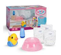 BABY born Juego de Orinal - Incluye pañales, Bote de Crema & Pato Berta como dispensador de Papel - Accesorio de muñeca muñecas de 36 cm & 43 cm