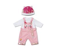 BABY born Kätzchen-Onesie, Strampelanzug mit Langen Ärmeln mit Latzhosen INKL. Mütze, 839430 Zapf Creation