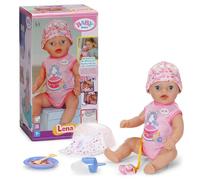 Baby Born Lena con Pelele Rosa, muñeca de 36 cm con 7 Funciones para niños a Partir de 1 año, Funciona sin Pilas