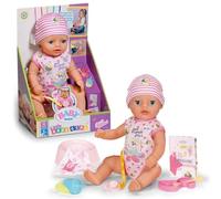 Baby Born Lena (Little Baby Girl) - Muñeca bebé de 36 cm - 7 Funciones In ccesorios y Pelele - Funciona Completamente sin Pilas - Apta para niños pequeños a Partir de 1 año