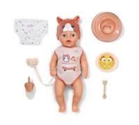 Baby Born Lena - Pelele con diseño de Gato, 36 cm, 7 Funciones, para niños a Partir de 1 año