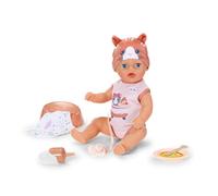 Baby Born Lena - Pelele de 36 cm con diseño de Gato, muñeca de 36 cm con 7 Funciones para niños a Partir de 1 año, Funciona sin batería
