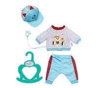 BABY born Little - Conjunto Deportivo Azul para Muñecas 36 cm, Para Manos Pequeñas, Promueve la Empatía y Las Habilidades Sociales, Edad 2+ años, Con Camiseta, Gorra y Más