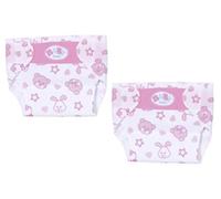 BABY born Little Pack de 2 Pañales de 36cm - Para niños a partir de 2 años - Fácil para manos pequeñas - Promueve la empatía y las habilidades sociales - Bonitos estampados