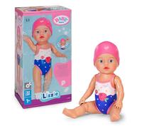 Baby Born Lizzie nadadora 30 cm, muñeca de baño, Funciona sin Pilas, Apta para el Agua para niños a Partir de 1 año