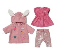 BABY born Zapf Creation 839416 Zapf Creation - Juego de Abrigo, diseño de Orejas de Conejo, Incluye Vestido para muñecas de 43 cm