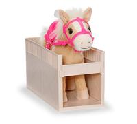 Baby Born Mi Caballo Cutie con Caja, Caballo Interactivo con Sonido, Silla de Montar y establo portátil para muñecas de 36 cm y 43 cm