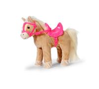 Baby Born Mi Caballo Cutie con Movimiento de Ojos y Sonidos realistas de Caballo, Incluye sillín, Brida, Zanahoria y establo portátil para muñecas de 36 a 43 cm
