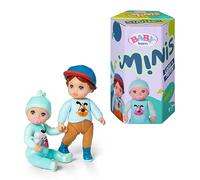 Baby Born Minis Online Pack Doble 5 Henry y Leon 906064, Muñeco de 6.5cm con Efectos de Cambio de Color y Muñeco de 7cm con Gorro removible, Adecuado para Niños a Partir de 3 Años