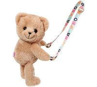 BABY born Mochila 836354 - Bolso bandolera en forma de osito y cremallera - Edad: 3+ años