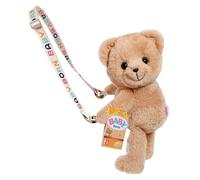 BABY born Mochila 836354 - Bolso bandolera en forma de osito y cremallera - Edad: 3+ años