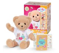 BABY born Osito Blanco 835388 - Osito de peluche de 36cm - Incluye conjunto blanco y accesorios - Ropa BABY born de 43cm - Edad: 0+ años
