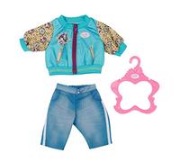 BABY born Outfit con Chaqueta - para muñecas de 43 cm - Incluye Cazadora, Pantalones y Percha - Fácil para Manos pequeñas - Fomenta la empatía y Las Habilidades sociales - Edad: 3+ años