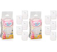 BABY born Pañales, Pack de 5 para muñecas de 43 cm (Paquete de 2)