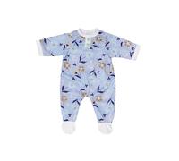 BABY born Blauer Strampler mit Blumenmotiv für 43cm Puppen, 838747 Zapf Creation