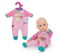 BABY born Pinker Strampler mit blauen Details und niedlichem Print für 36cm Puppen, 839249 Zapf Creation