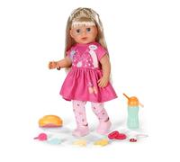 BABY born Sarah, muñeca de 36 cm con Pelo Largo y 7 Funciones, para niños a Partir de 3 años, sin Pilas, 835722 Zapf Creation