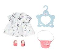 BABY born Schmetterlingskleid mit Tasche und Schuhen für 43 cm Puppen, 838709 Zapf Creation