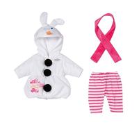 BABY born Schneemann-Kostüm bestehend aus Overall, Leggings und Schal für 43cm Puppen, 871690 Zapf Creation