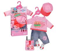 BABY born Snack Shop Outfit, Conjunto de dependienta con Gorra, Zapatos y Mochila para muñecas de 43 cm, 835944 Zapf Creation