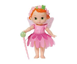 Baby Born Storybook Hada: Hada Rose - Muñeca Hada de 18 cm con alas Que se mueven - Incluye muñeca, Varita mágica, Pedestal, Fondo y Libro ilustrado - Edad: 3+ años