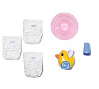 BABY born Töpfchen Set für 43cm Puppen mit Windeln, Creme-Dose und Ente Berta als Papierspender, 838365 Zapf Creation
