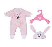 BABY born Traje de conejo 834473 para muñecas 43 cm – Incluye mono, gorro y percha