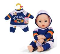 BABY born Traje de Jogging - con Capucha Azul Marino Incl. Estampado de Ositos y pantalón Gris - Accesorios muñecas - Ropa Adecuada para muñecas de 43 cm