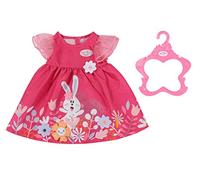 BABY born Vestido floral - Para muñecas BABY born de hasta 43 cm - El set incluye un vestido de flores y percha - Edad: 3+ años