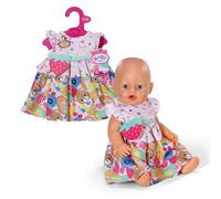 BABY born Vestido Frutas 43 cm con Bolso Bandolera | Bolso bandolera incluido, estampado de frutas, para muñecas de 43 cm